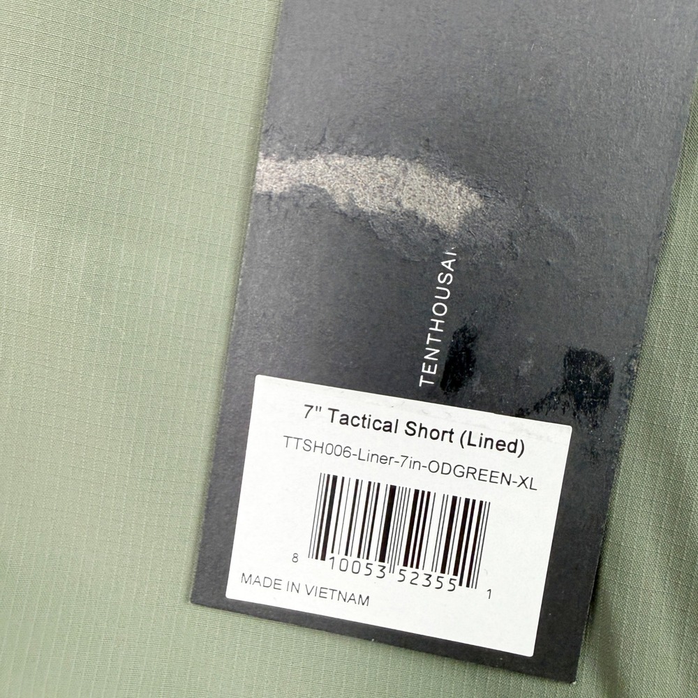 Ten Thousand Tactical Short 7 Inch, Liner Size XL Mens Od Green NWT - Picture 5 of 8